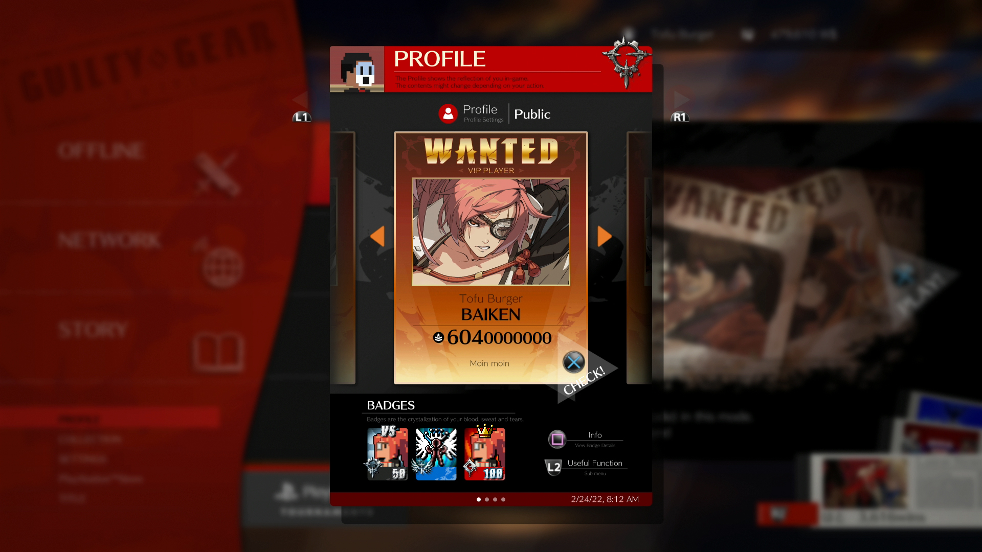 Final Baiken Tally - Level 604